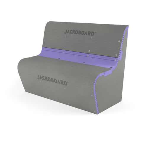 バスルーム用ベンチ - JACKOBOARD® S-Kit - Jackon Insulation - 現代風 / 押出しポリスチレン製 / 背もたれ付き