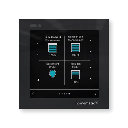 ホームオートメーション用タッチパネル - HMIP-WGD - Homematic IP by eQ-3 - ビルディングオートメーションシステム / 組み込み型 / 屋内用