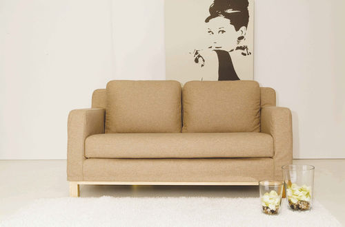 伝統的ソファー - ROBIN - APULIA HOME DECOR - 布製 / ベージュ / 2人用
