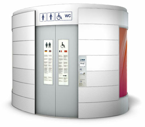 自動公衆トイレ - CITY-TOILETTE BASIC - Wall AG - 自動洗浄式 / セラミック製 / 金属製
