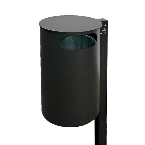 公共用ゴミ箱 - 7706-00 / 7706-10 / 7706-20 / 7706-30 - Metallwerke Renner GmbH - 床置き / 粉体塗装スチール製 / 灰皿付