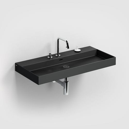 壁掛け式洗面器 - CL/02.30434 - Clou BV - セラミック製 / シングルレバー混合栓付き / 長方形