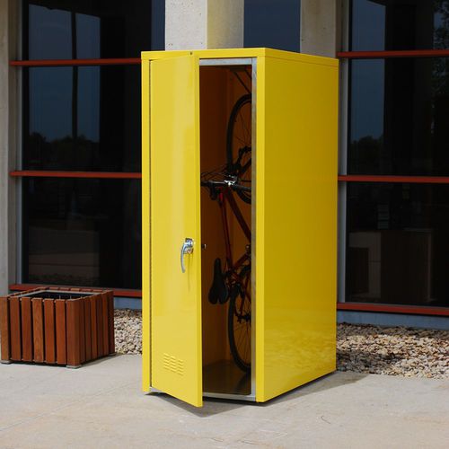 セキュリティ自転車シェルター - VERTICAL MADLOCKER™  - Madrax/Thomas Steele - スチール製 / 公共スぺース用