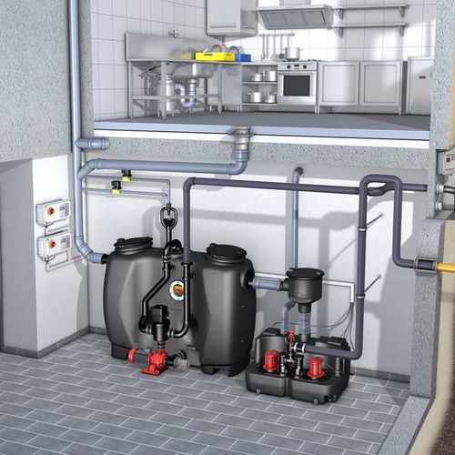 シンク下油分離器 - EASYCLEAN AUTO MIX & PUMP (PV+S) - KESSEL - 業務用キッチン用 / 自動