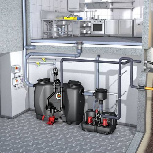 シンク下油分離器 - EASYCLEAN MIX & PUMP (M+S) - KESSEL - 業務用キッチン用 / 手動式