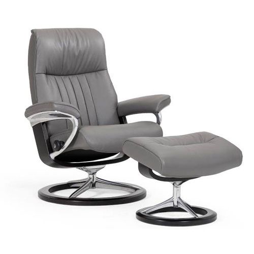 現代風アームチェア - CROWN SIGNATURE - Ekornes - 革製 / 布製 / フットレスト付き