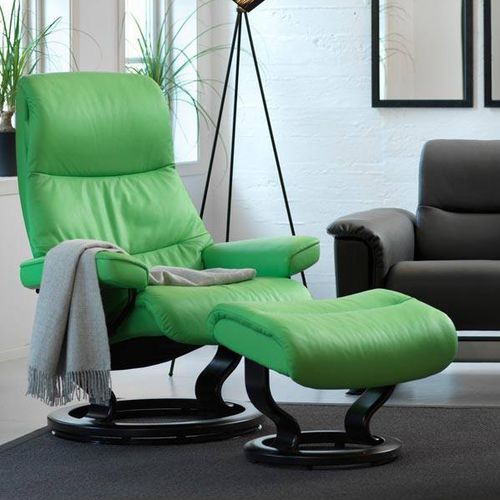 現代風アームチェア - VIEW CLASSIC - Ekornes - 革製 / 布製 / 木製