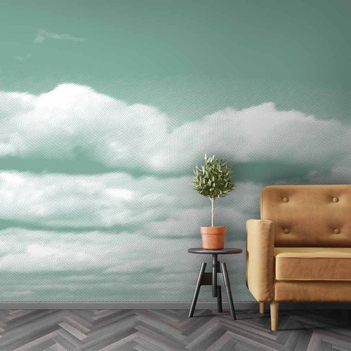 オリジナルデザイン壁紙 - CUMULUS CS0905 - LGD01 décor mural sur mesure - パノラマ / ファブリック調 / カスタマイズ可能な色