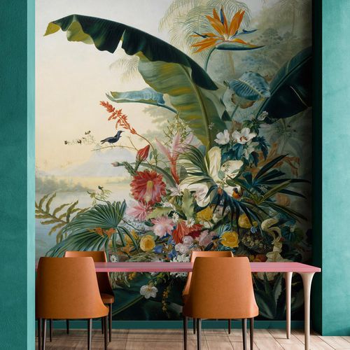伝統的壁紙 - LGD-95-017782© - LGD01 décor mural sur mesure - 花柄 / 自然模様 / 不織布