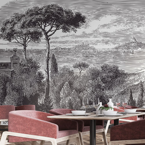 現代風壁紙 - SICILE SC5627 - LGD01 décor mural sur mesure - 自然模様 / パノラマ / カスタマイズ可能