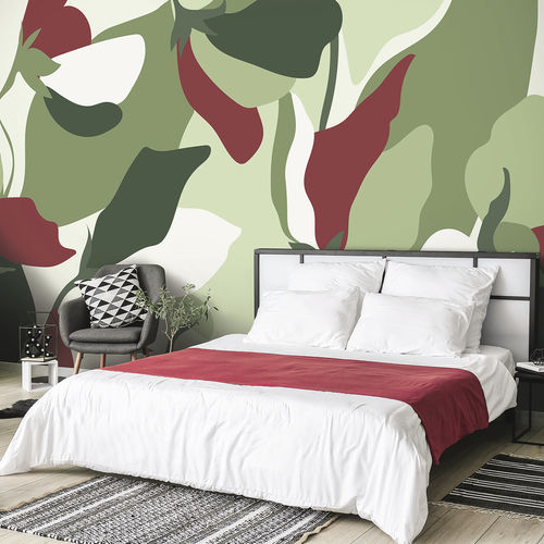 現代風壁紙 - MOHALA MH1189 - LGD01 décor mural sur mesure - 自然模様 / 花柄 / パノラマ