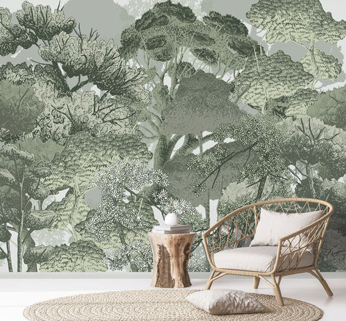 現代風壁紙 - CANOPEE - LGD01 décor mural sur mesure - 自然模様 / 花柄 / パノラマ