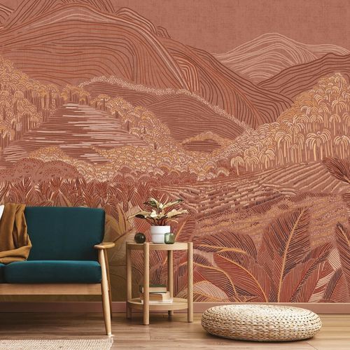 現代風壁紙 - BANAUE - LGD01 décor mural sur mesure - 不織布製 / ポリエステル / 自然模様