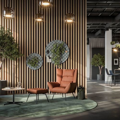 現代風アームチェア - LEVANTO - ASSMANN BÜROMÖBEL GMBH & CO. KG - 布製 / 革製 / 金属製