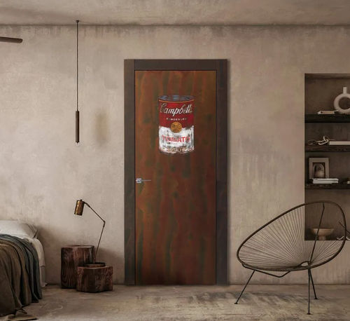 コールテン色ドア - ES series - Bertolotto Porte - 屋内用 / MDF / ヒンジ付き