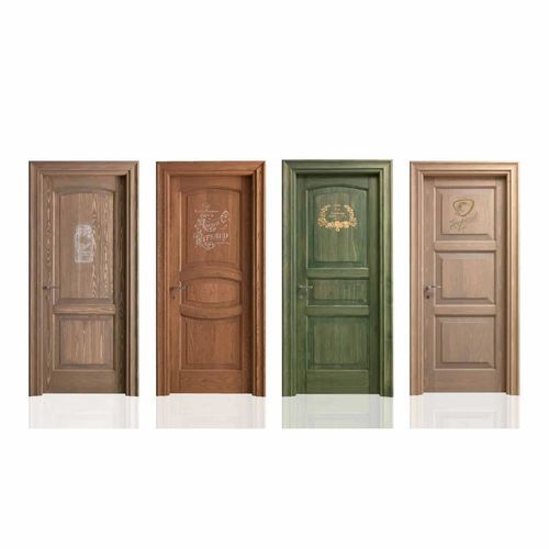 屋内用ドア - ELECTA SERIE 15 P - Bertolotto Porte - 無垢材 / ヒンジ付き / クラシック