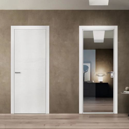 屋内用ドア - GRAFITE GLASS - Bertolotto Porte - ガラス製 / ラミネート / MDF