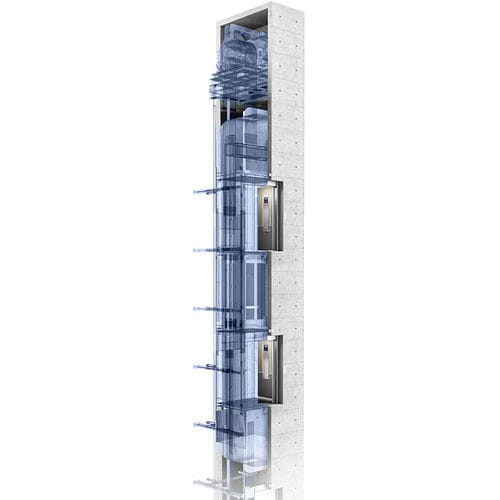 電動式エレベーター - DOUBLE DECK - ThyssenKrupp Fahrtreppen - 業務用 / 大型家具用 / 屋内用