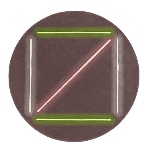 現代風絨毯 - Diagonal Of Love - Tai Ping Carpets - 幾何学 / ウール製 / 円形