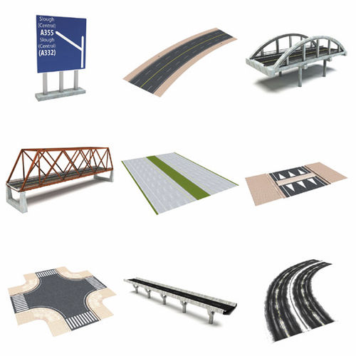 2D/3D道具ライブラリ - ROADS V2 - DOSCH DESIGN
