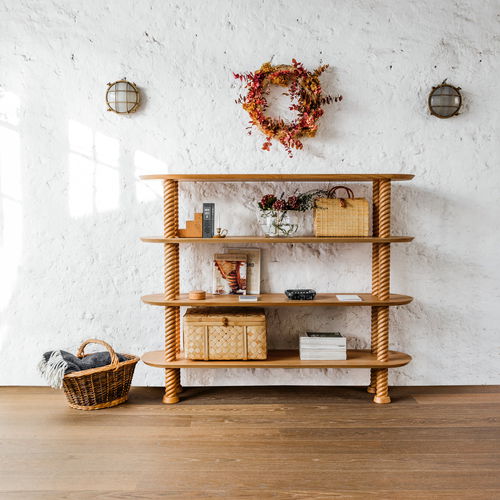 北欧デザイン棚 - CRAFT ROPE - Hans Hansen Furniture - オーク材
