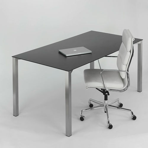 床置きデスク - CROSS H 818 - Hans Hansen Furniture - 現代風 / 無垢材 / ガラス製