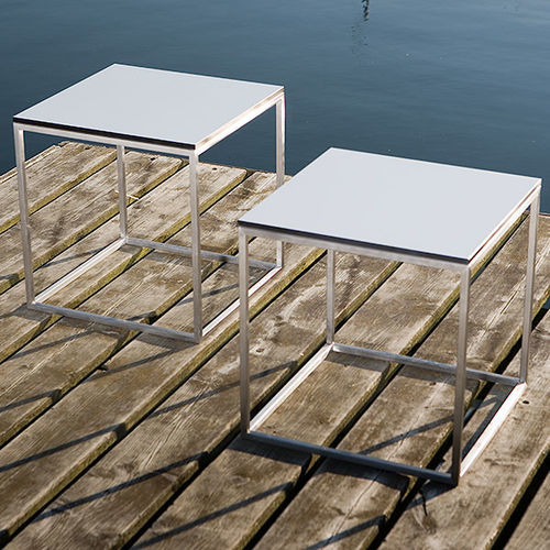 現代風サイドテーブル - H 10  - Hans Hansen Furniture - 無垢材 / ガラス製 / HPL