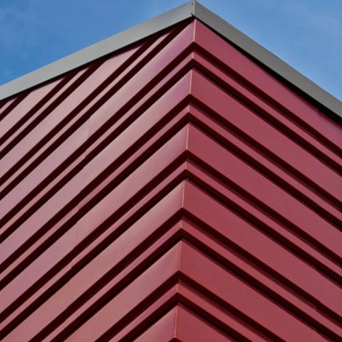 パネルサイディング - MICROSEAM CORNERS - Centria Architectural Systems - 金属製 / リブ付き