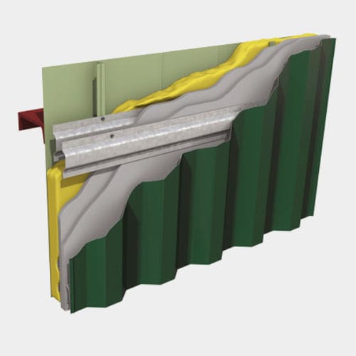 不燃石膏プレート - FIREWALL - Centria Architectural Systems - 固定絶縁 / アルミニウム製 / 壁取り付け式