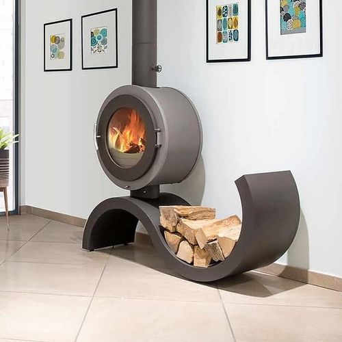 薪ストーブ - Althésia - ATELIERS FRANCE TURBO - 5 kW...10 kW / 脚付き / オリジナルデザイン