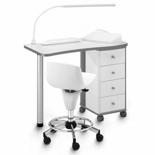 埋込照明付きマニキュアテーブル - 204 LW - Artecno Srl - 収納付き