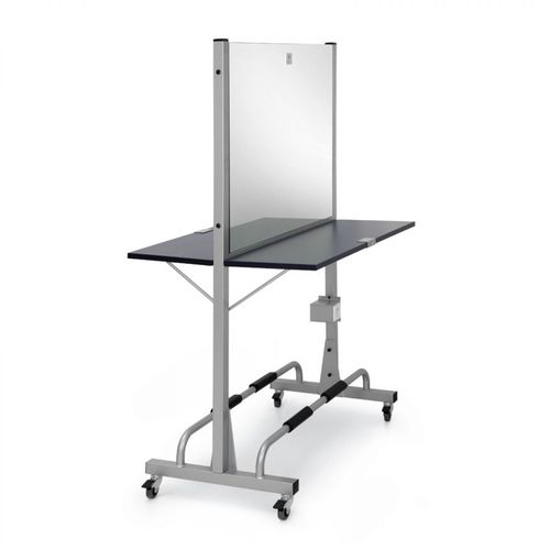 現代風化粧台 - ROLLER II - Nelson Mobilier - ラミネート / ガラス製 / ステンレス製