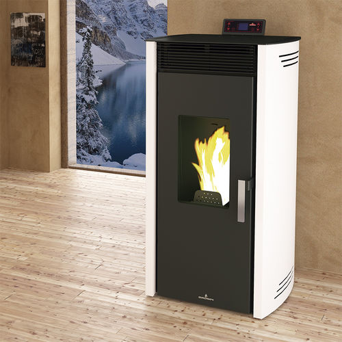 ぺレット給湯機能付きストーブ - NOA HYDRO - Bronpi - 10 kW...20 kW / 床置き / 現代風