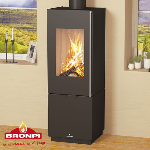 薪ストーブ - BOMBAY-F - Bronpi - 9 kW / 独立型 / 現代風
