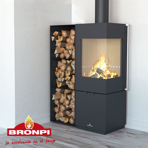 薪ストーブ - BOMBAY-E - Bronpi - 5 kW...10 kW / 独立型 / コーナー