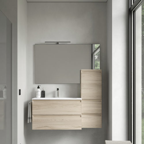 壁かけ式バスルーム用鏡 - ELMAS  - IDEAGROUP - 現代風 / 長方形 / 横型