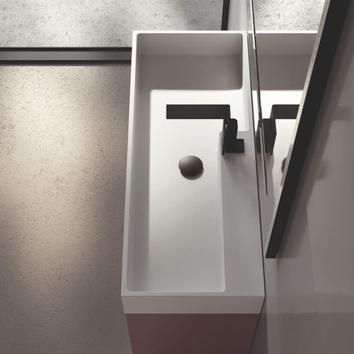 カウンタートップ型洗面器 - CUBIK - IDEAGROUP - 複合素材 / 耐久性 / 1つ