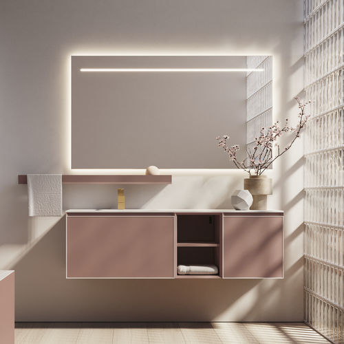 現代風バスルームキャビネット - CUBIK 24 - IDEAGROUP - 家庭用 / 木製 / HPL