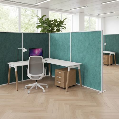 自立型消音パネル - TOSCA ANGOLO - STUDIO T - アルミニウム / PET / フェルト製