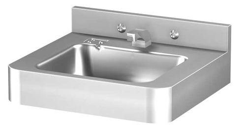 壁掛け式洗面器 - DURA-WARE® : 1951 - Acorn - ステンレススチール製 / 長方形 / 現代風