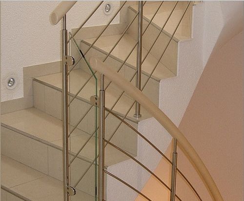ステンレススチール製手すり - KELLER TREPPENBAU AG - 柵型 / 屋内用 / 階段用