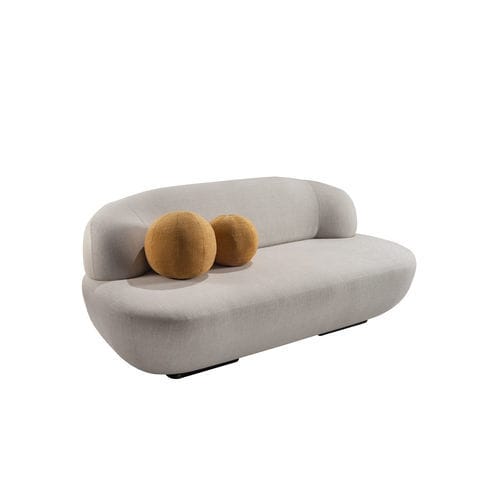 現代風ソファー - LUA LOVESEAT 100 - Adriana Hoyos - 布製 / 革製 / 取り外しできるクッション付き