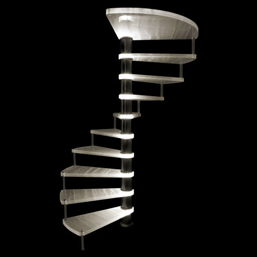スパイラル階段 - L'ESCALIER DACRYL® - DACRYL® - アクリル / 金属製 / 家庭用
