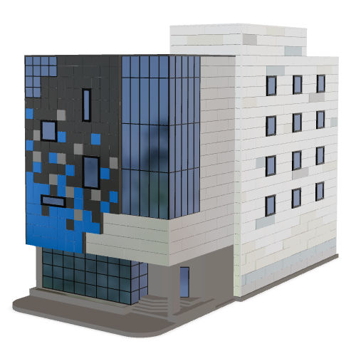 アルミニウム金属パネル - MODULAR AL - PAC-CLAD Petersen Aluminum - 構造 / 外壁カバー / 穴あき