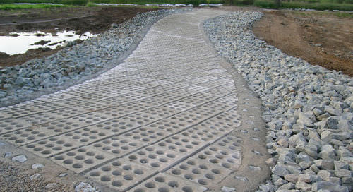 コンクリート製敷石 - LOW WATER STREAM CROSSINGS - Soil Retention - 排水