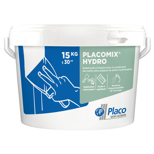 ポインティング塗料 - PLACOMIX® HYDRO - Placoplatre - 屋内用 / ウェットルーム用 / 石膏