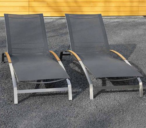 現代風サマーベッド - SAMORA - BOREK parasols | outdoorfurniture - Batyline®製 / ステンレス製 / 庭用