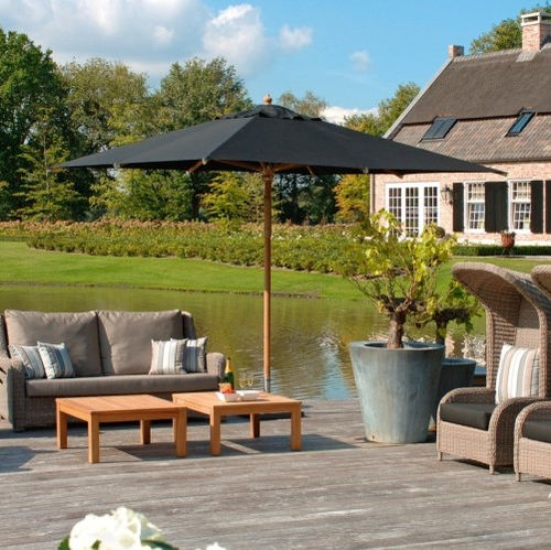 キャンバス生地パラソル - ST. TROPEZ - BOREK parasols | outdoorfurniture - チーク材