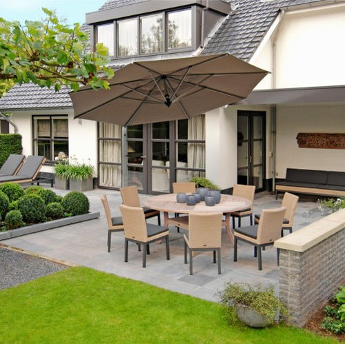 円形パラソル - RODI - BOREK parasols | outdoorfurniture - 方向調節可能 / 落ち込み型 / Batyline®製