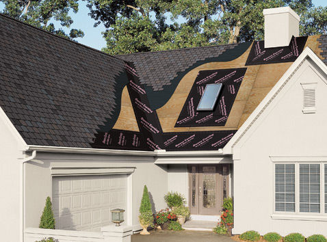 屋根用防水シート - WEATHERLOCK® - Owens Corning Insulation - 自己粘着 / フレキシブル / 合成素材